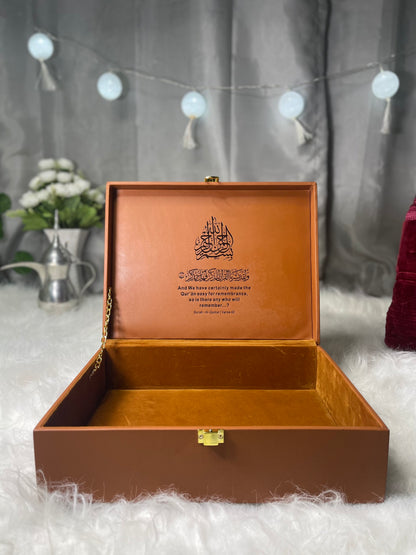 GENUINE NATURAL LEATHER QURAN BOX